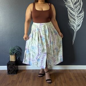 Vintage Alfred Dunner Floral Midi Skirt